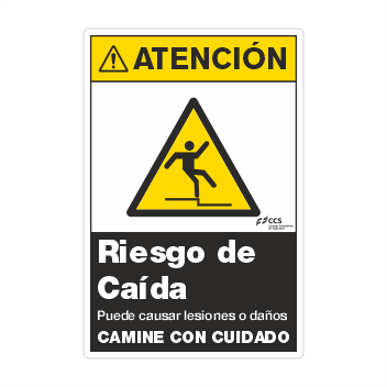 ATENCION RIESGO DE CAIDA