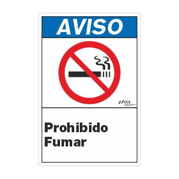 AVISO PROHIBIDO FUMAR